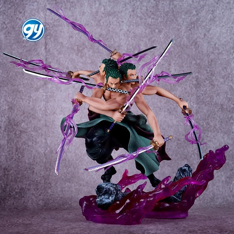 One Piece - Three Heads Interchangeable Asura Nine Sword Style Zoro