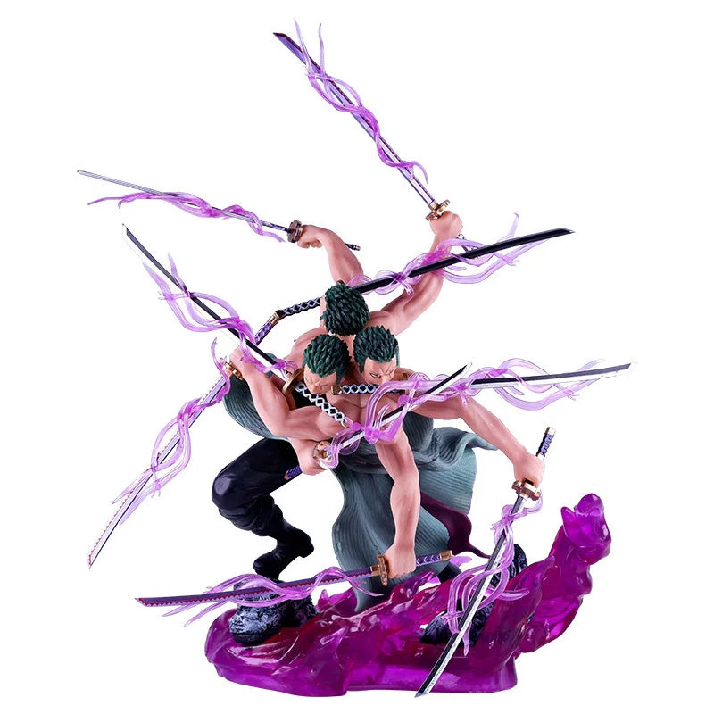 One Piece - Three Heads Interchangeable Asura Nine Sword Style Zoro